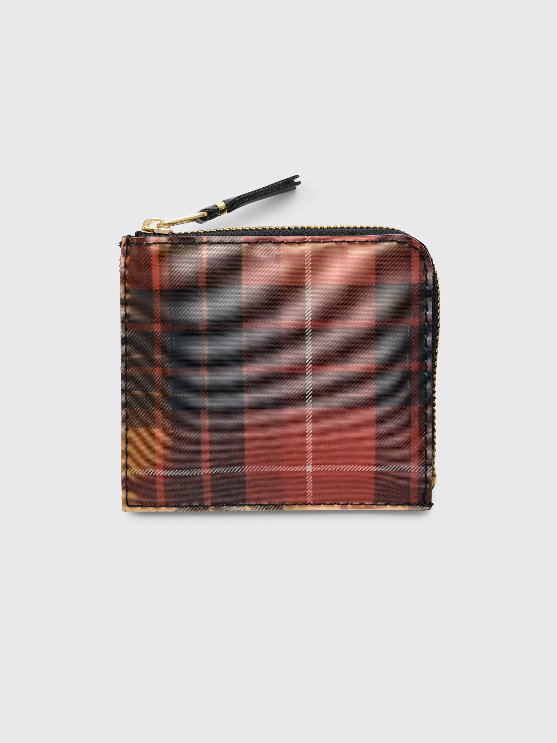 COMME DES GARÇONS WALLET SA3100 LENTICULAR TARTAN RED / YELLOW - 2