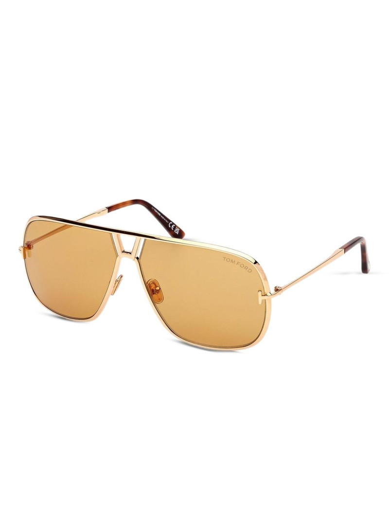 TOM FORD logo-print sunglasses outlook