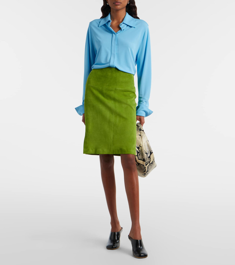 STOULS Gin suede midi skirt outlook