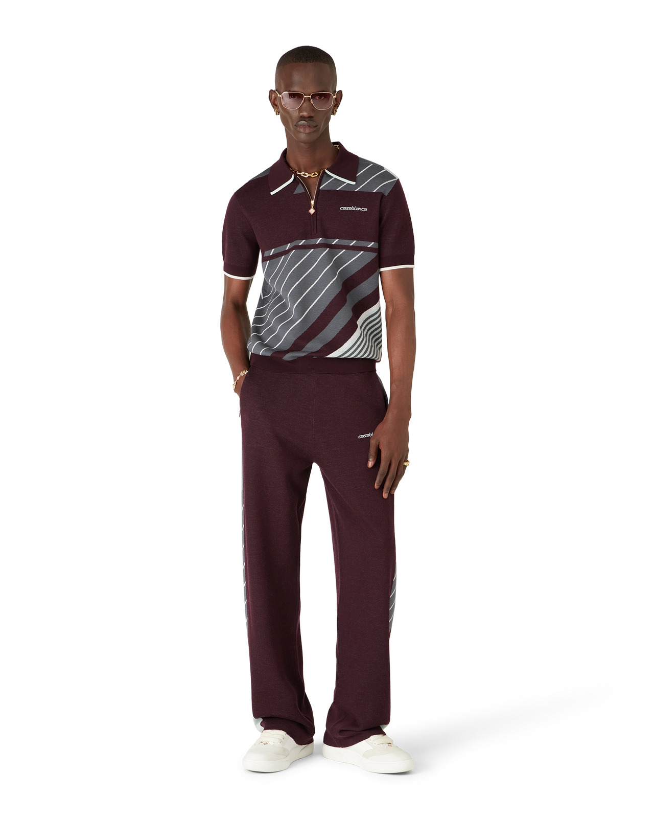 Merino Diagonal Tennis Trousers | Casablanca Paris - 2