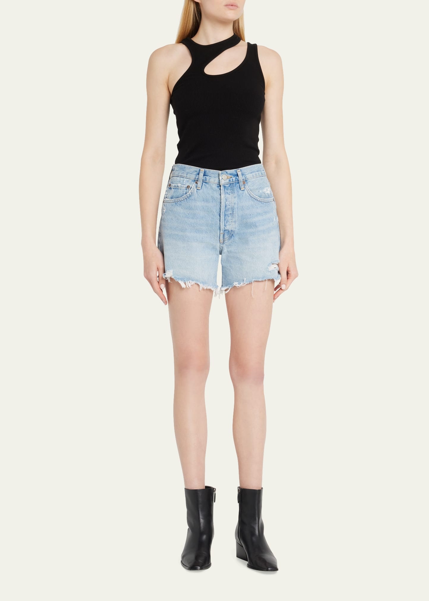 Parker Long Frayed Shorts - 2