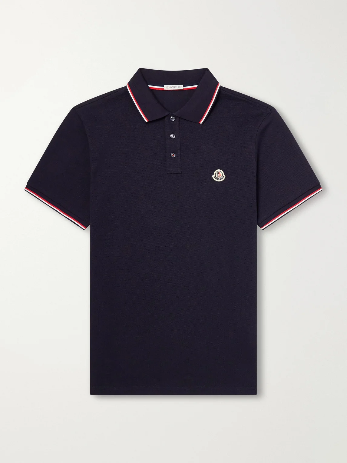 Logo-Appliquéd Cotton-Piqué Polo Shirt - 1