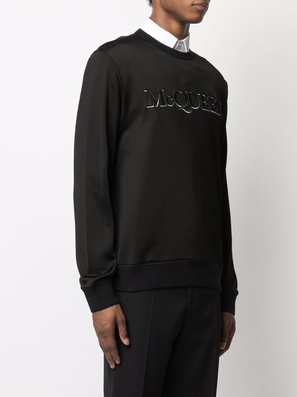 embroidered-logo sweatshirt - 3