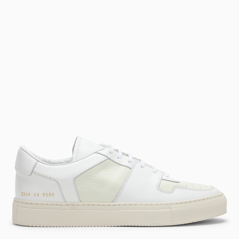 White leather low top sneakers - 1