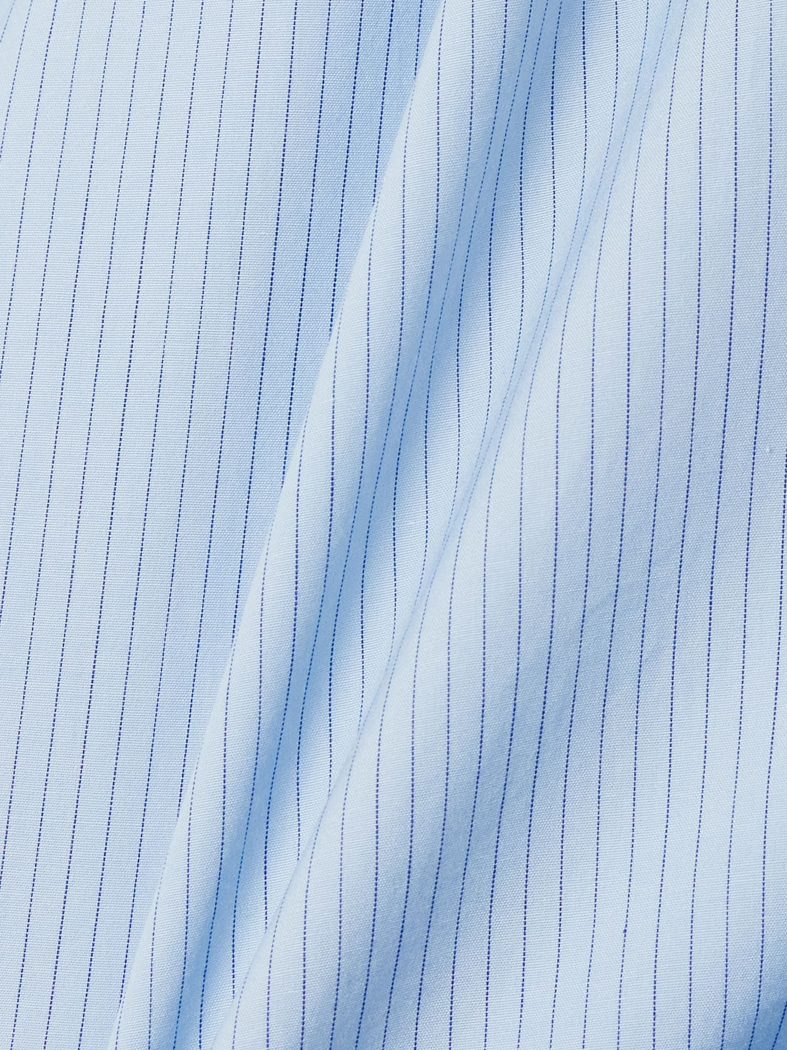 Alba pussy-bow striped cotton-poplin blouse Blue - 4