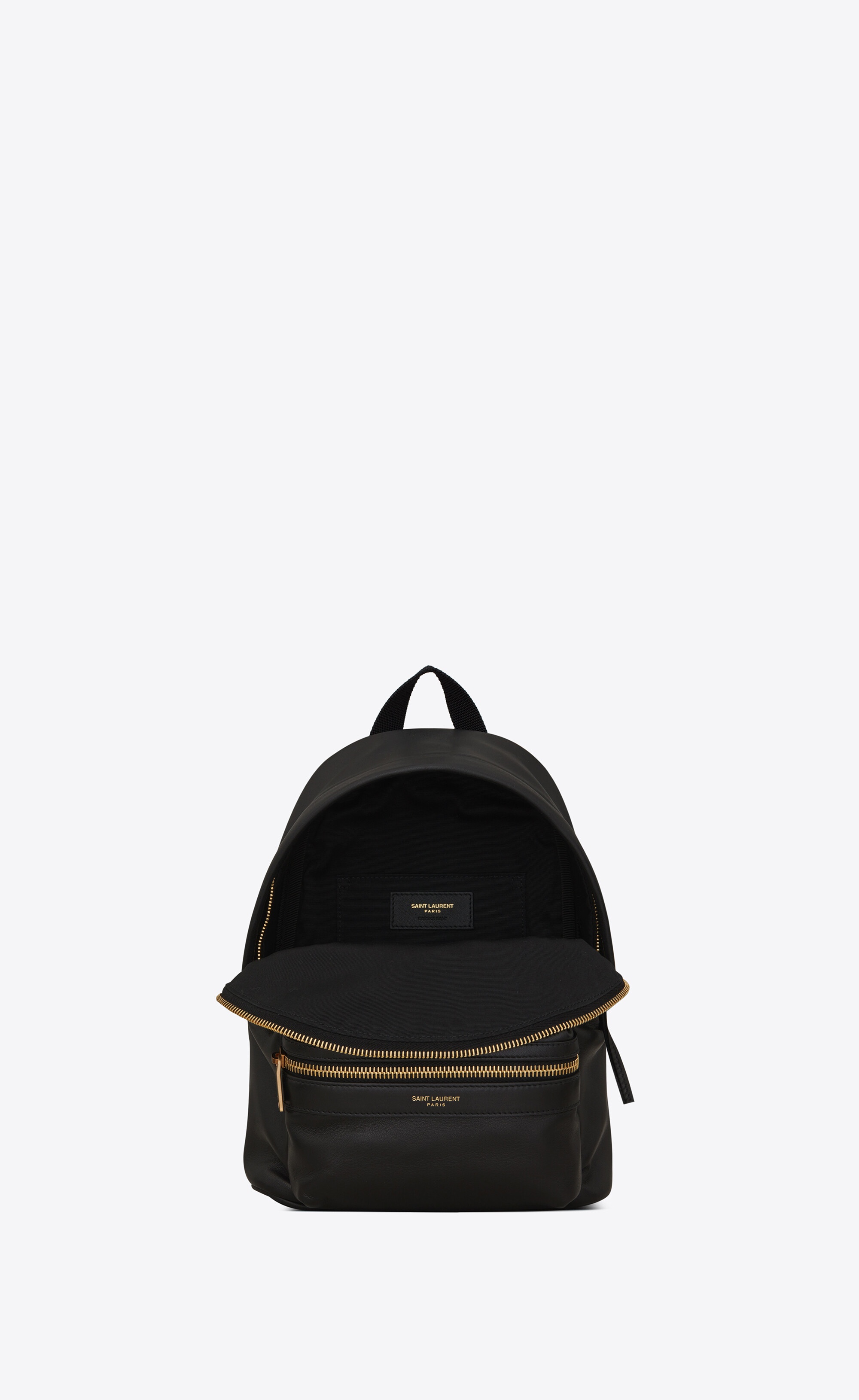 city toy backpack in smooth leather and canvas - 4