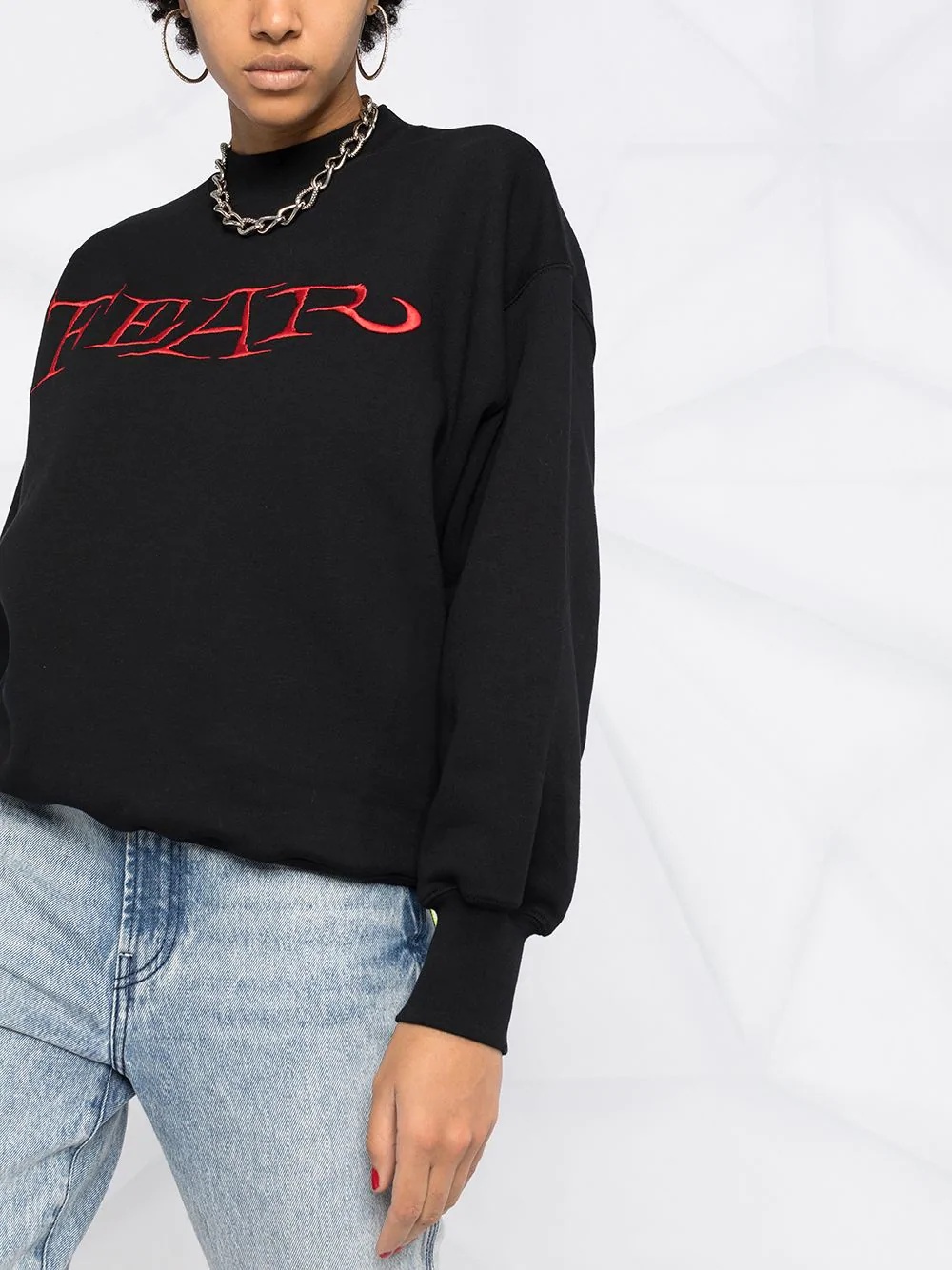 embroidered sweatshirt - 5