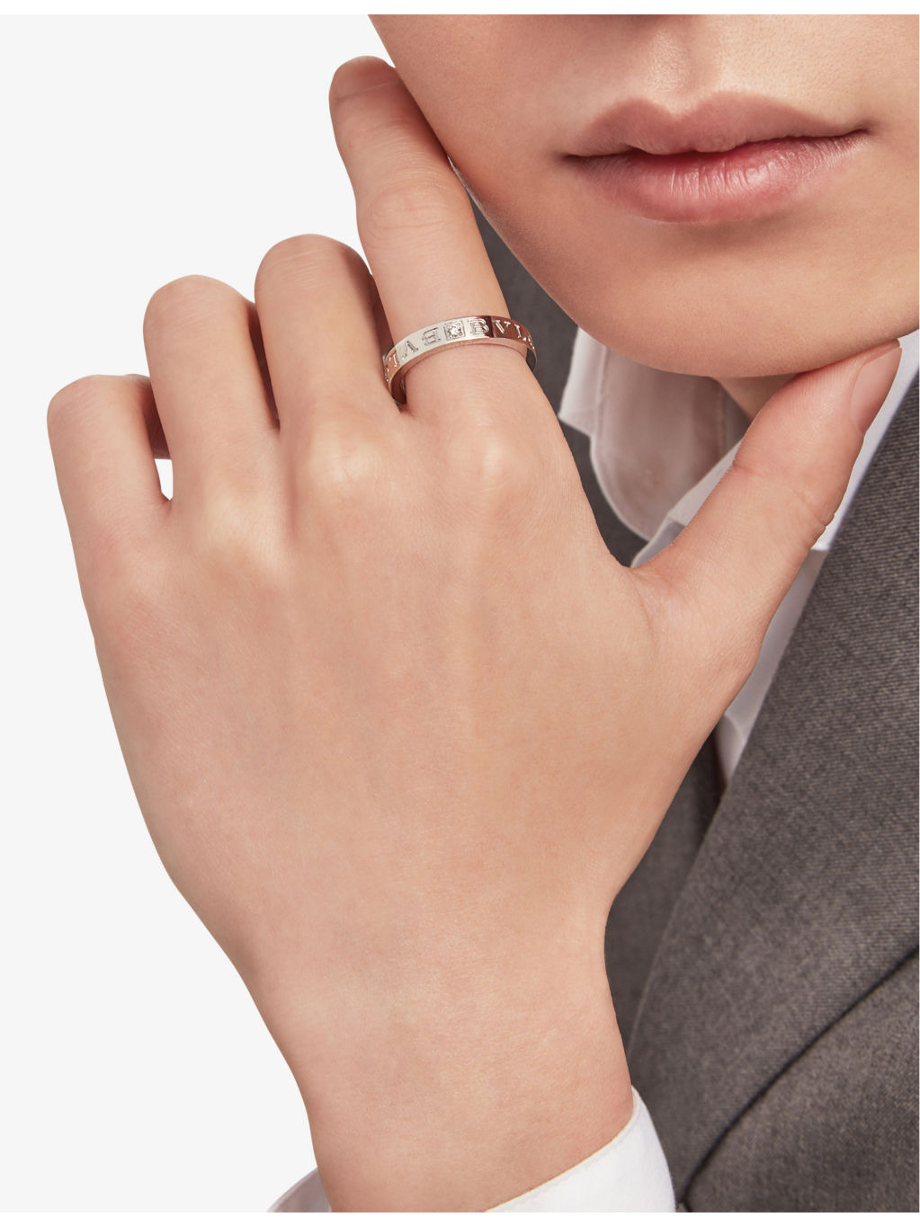 B.zero1 18ct white-gold ring - 3