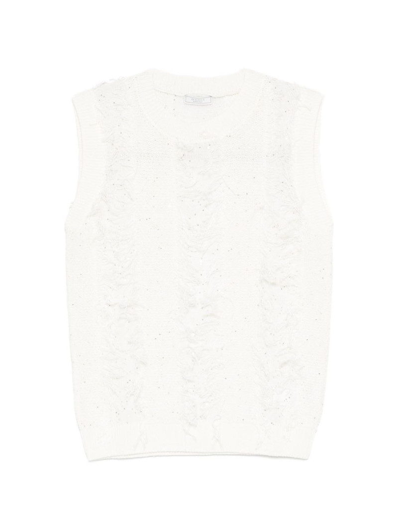 knitted sequin-embellished vest 1