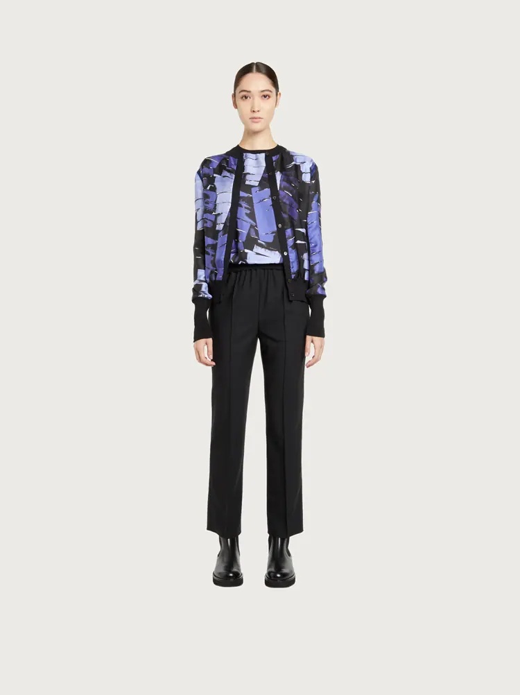 TROUSERS WITH ELASTICATED WAIST - 4