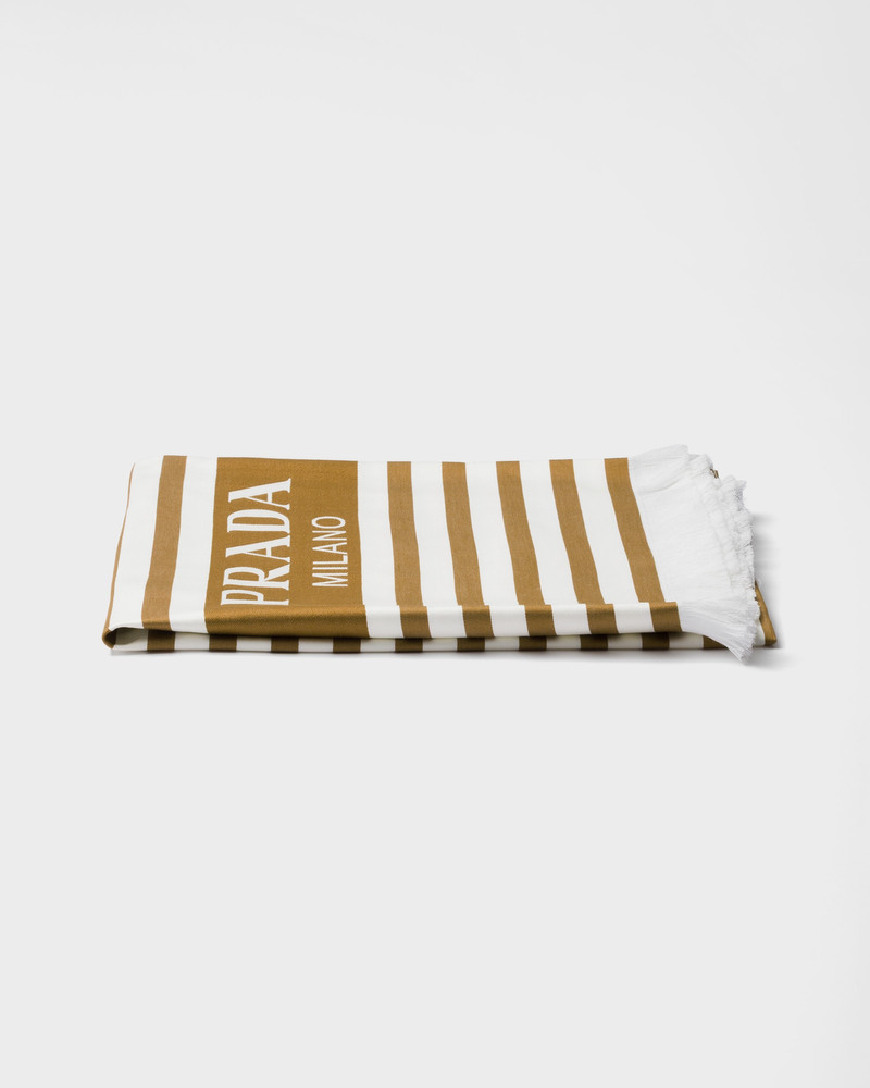 Striped cotton beach towel 1