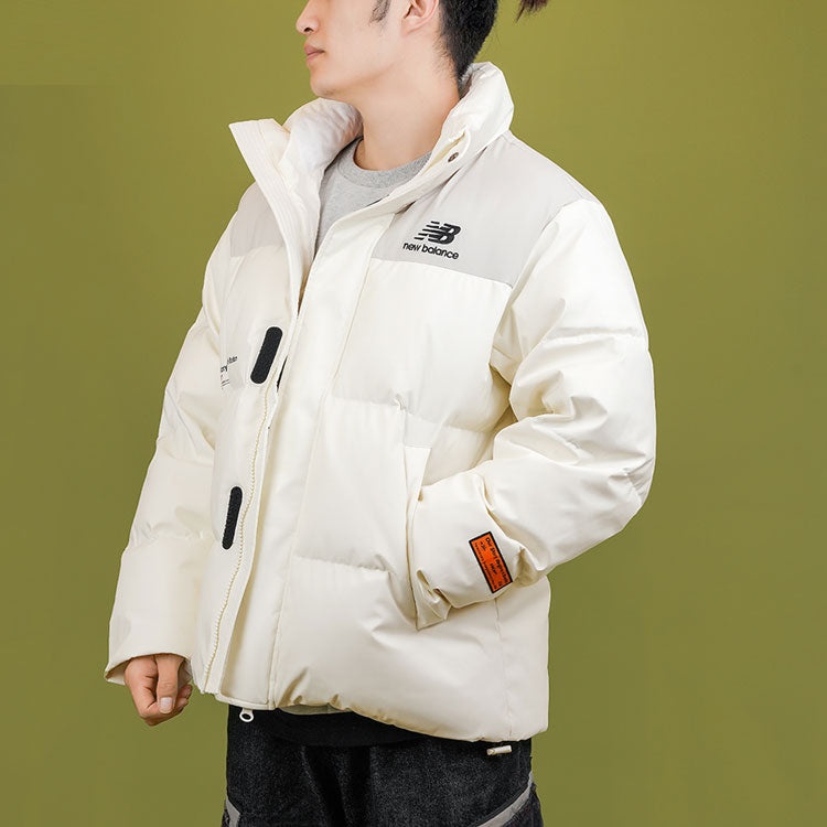 New Balance Winter Windproof Outdoor Down Jacket 'White Black' NPA44013-IV - 3