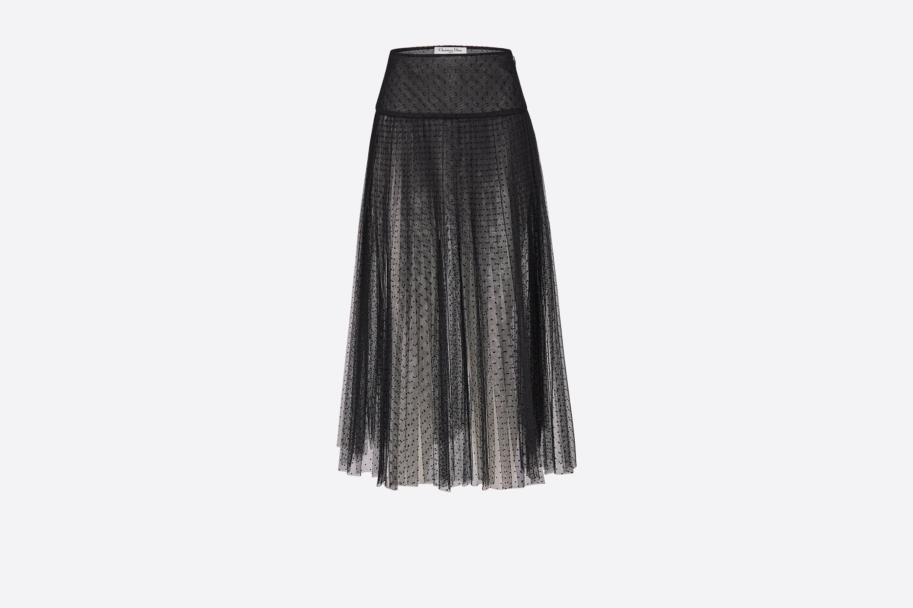 Mid-Length Pleated Skirt - 1