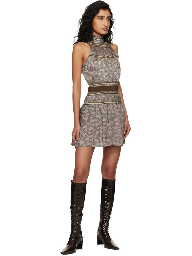 KNWLS Brown Freya Minidress outlook