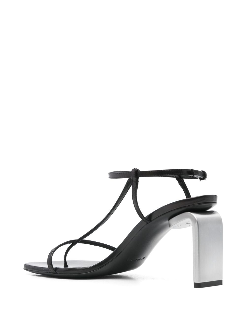 80mm leather sandals - 3