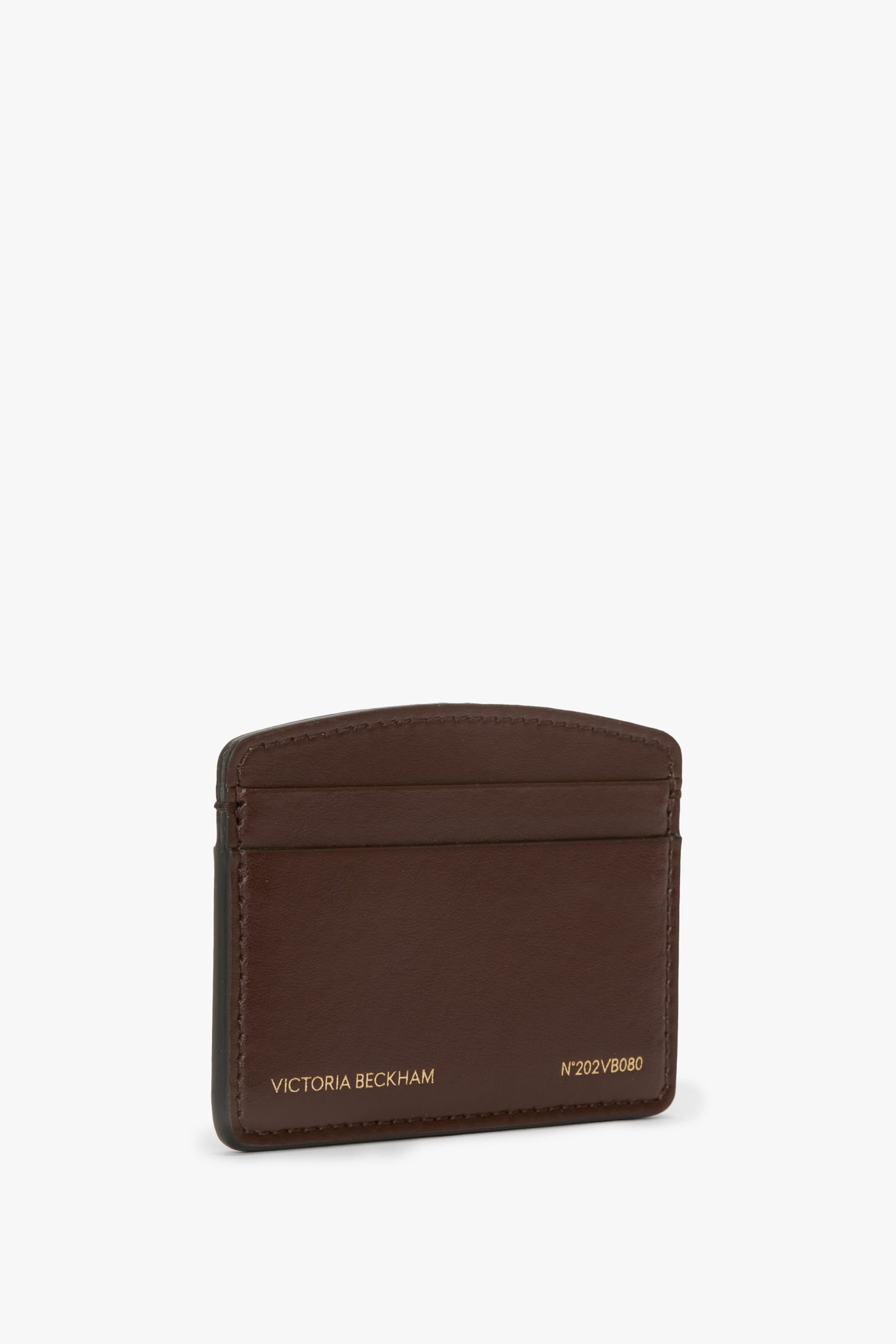 Victoria Card Holder In Dark Brown Smooth Leather - 2