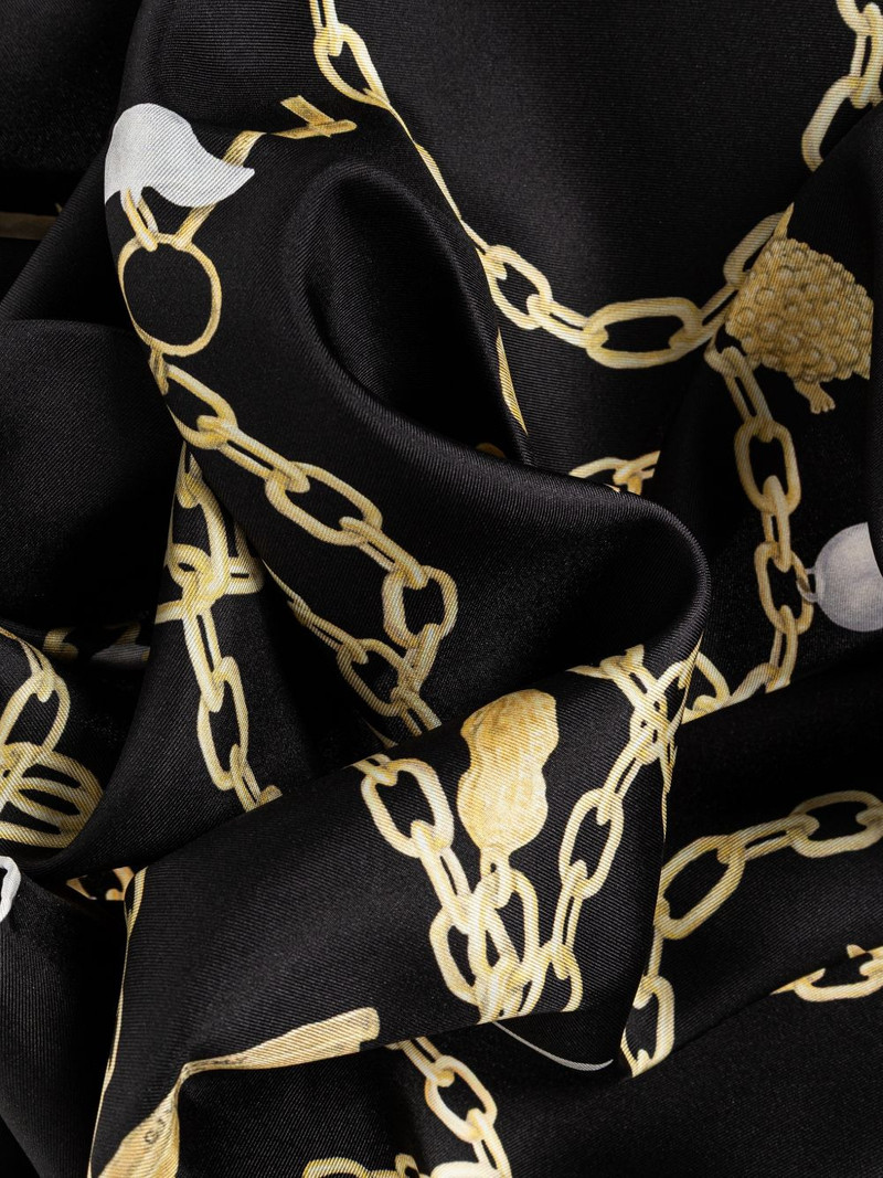 Givenchy chain-motif silk scarf outlook