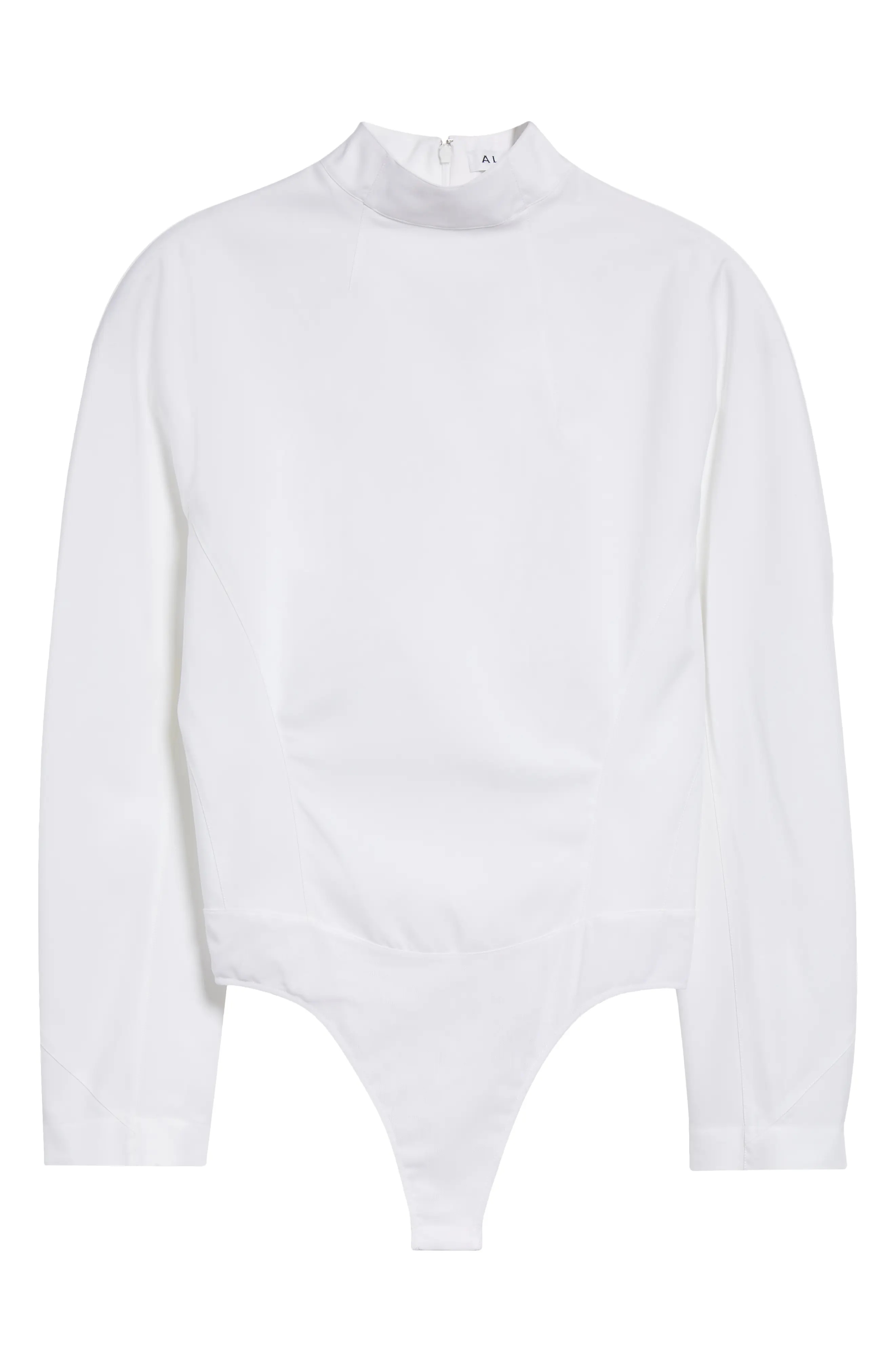 Cinched Long Sleeve Cotton Bodysuit - 1