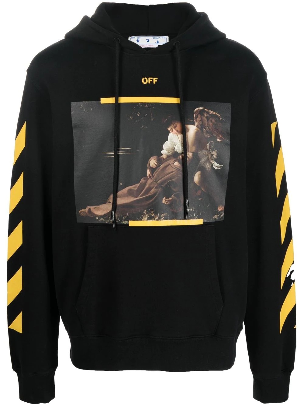 Caravaggio print hooded sweatshirt - 1