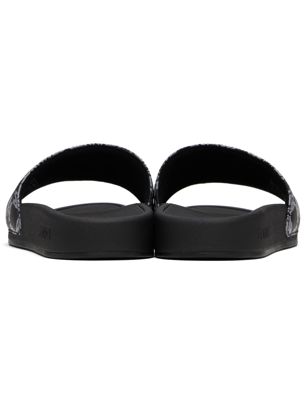 Black MA Quad Canvas Pool Slides - 2