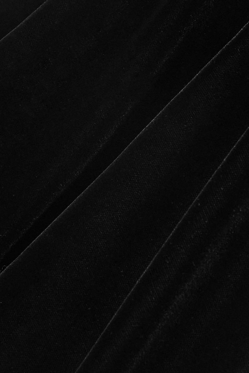 flared pants in cupro velvet 5