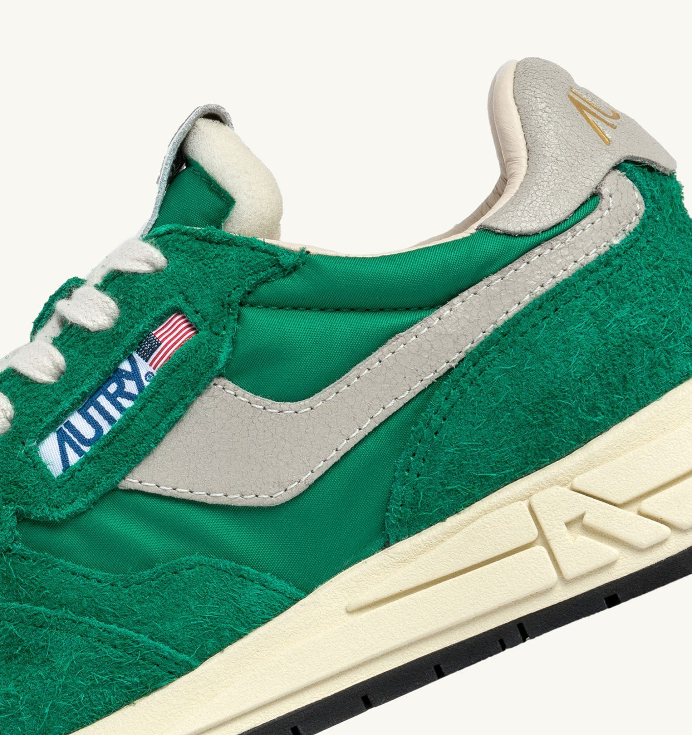 REELWIND LOW SNEAKERS IN GREEN NYLON AND SUEDE - 6