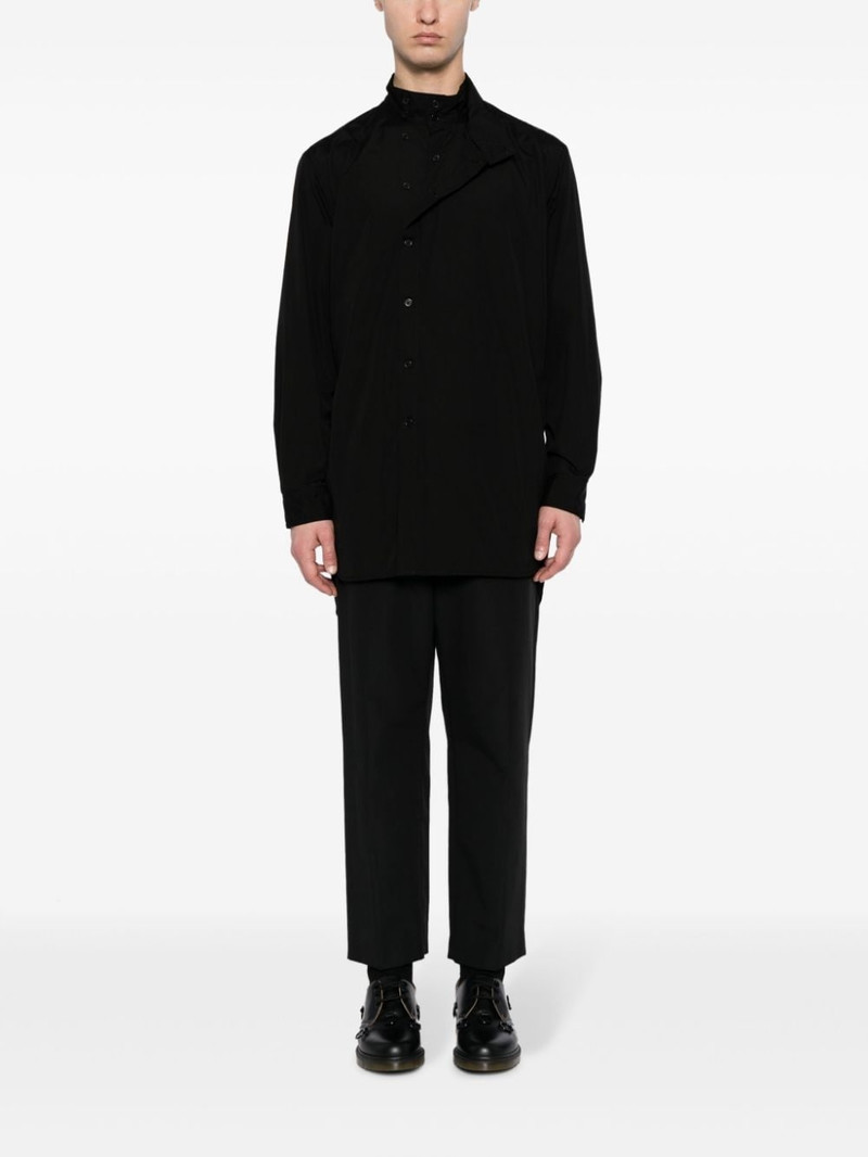 layered asymmetric-hem shirt 6