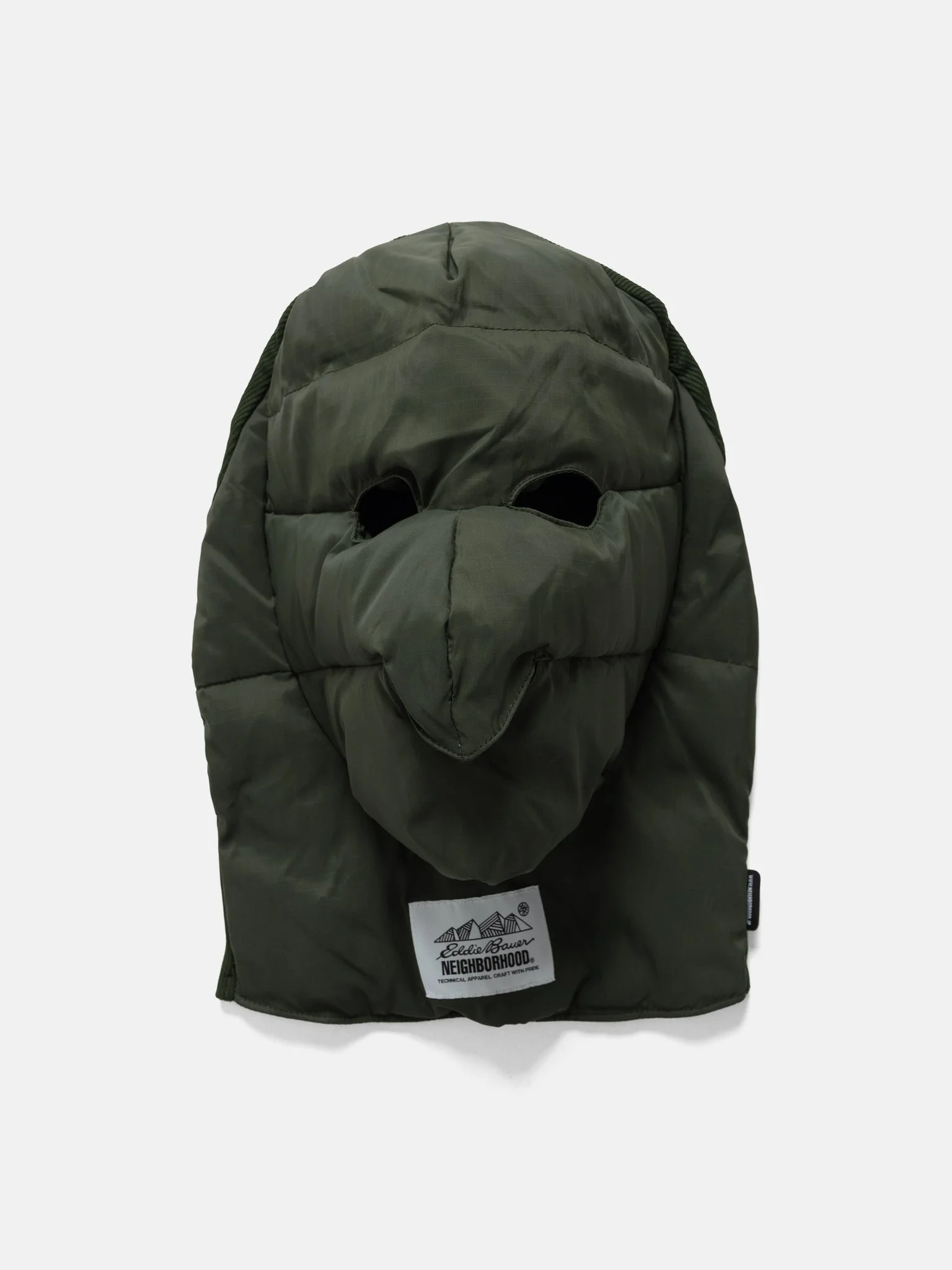 x Eddie Bauer Down Face Mask Olive Drab - 1