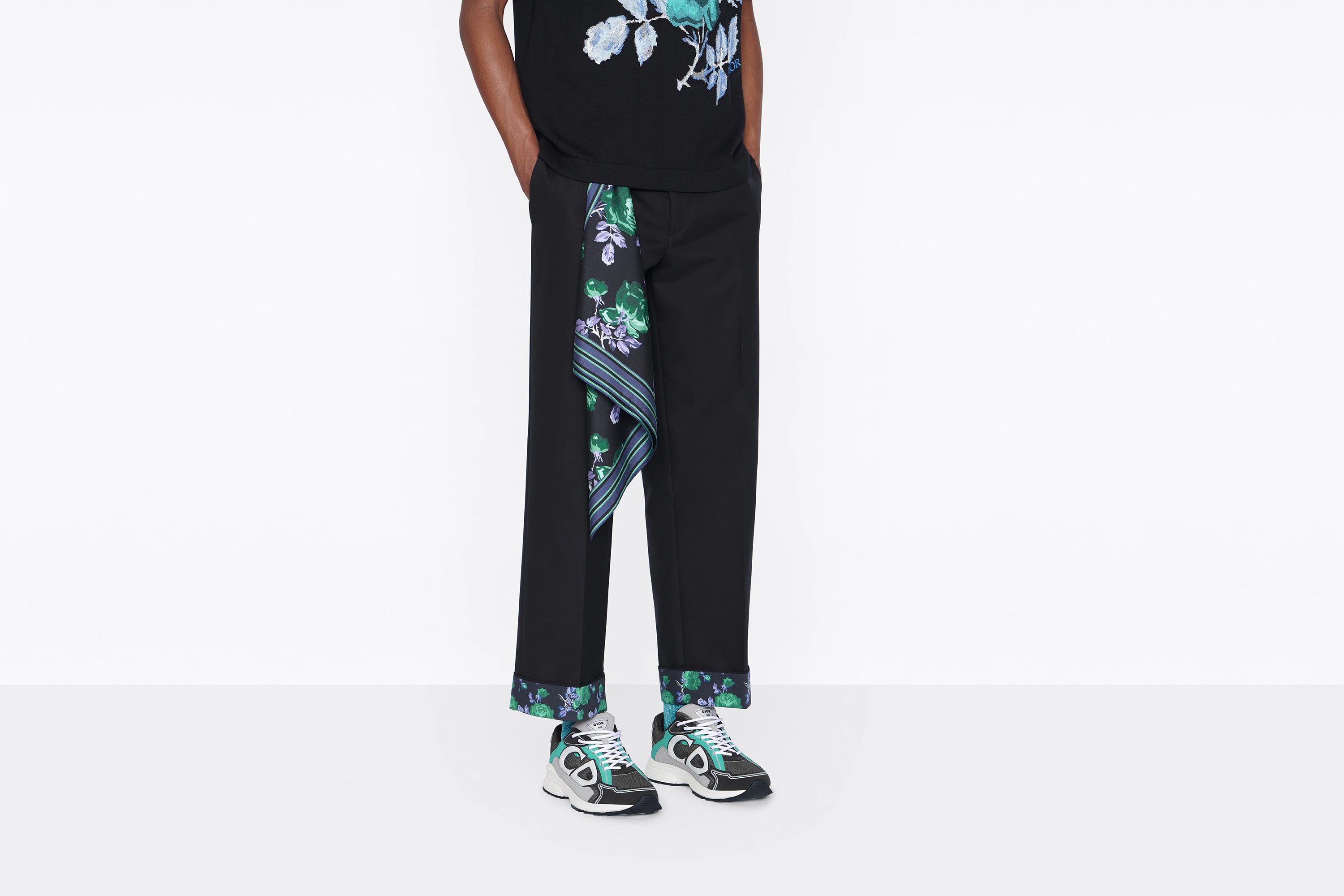 Dior Jardin Cuffed Chinos - 4