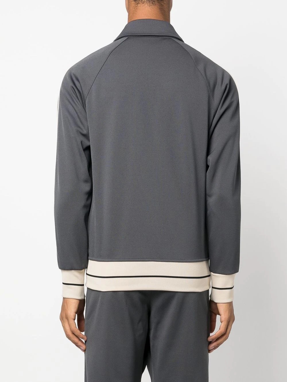 tape-trim track sweatshirt - 4