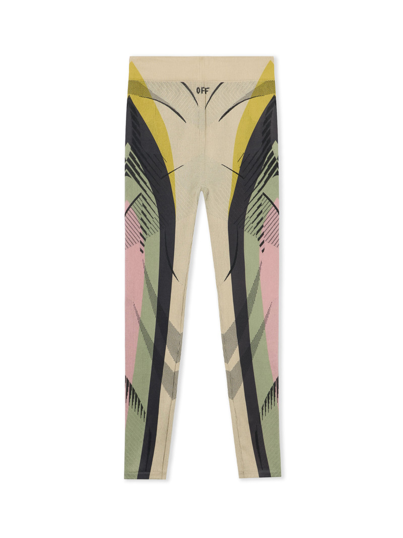 Seamless Col Block Capri Pants 1