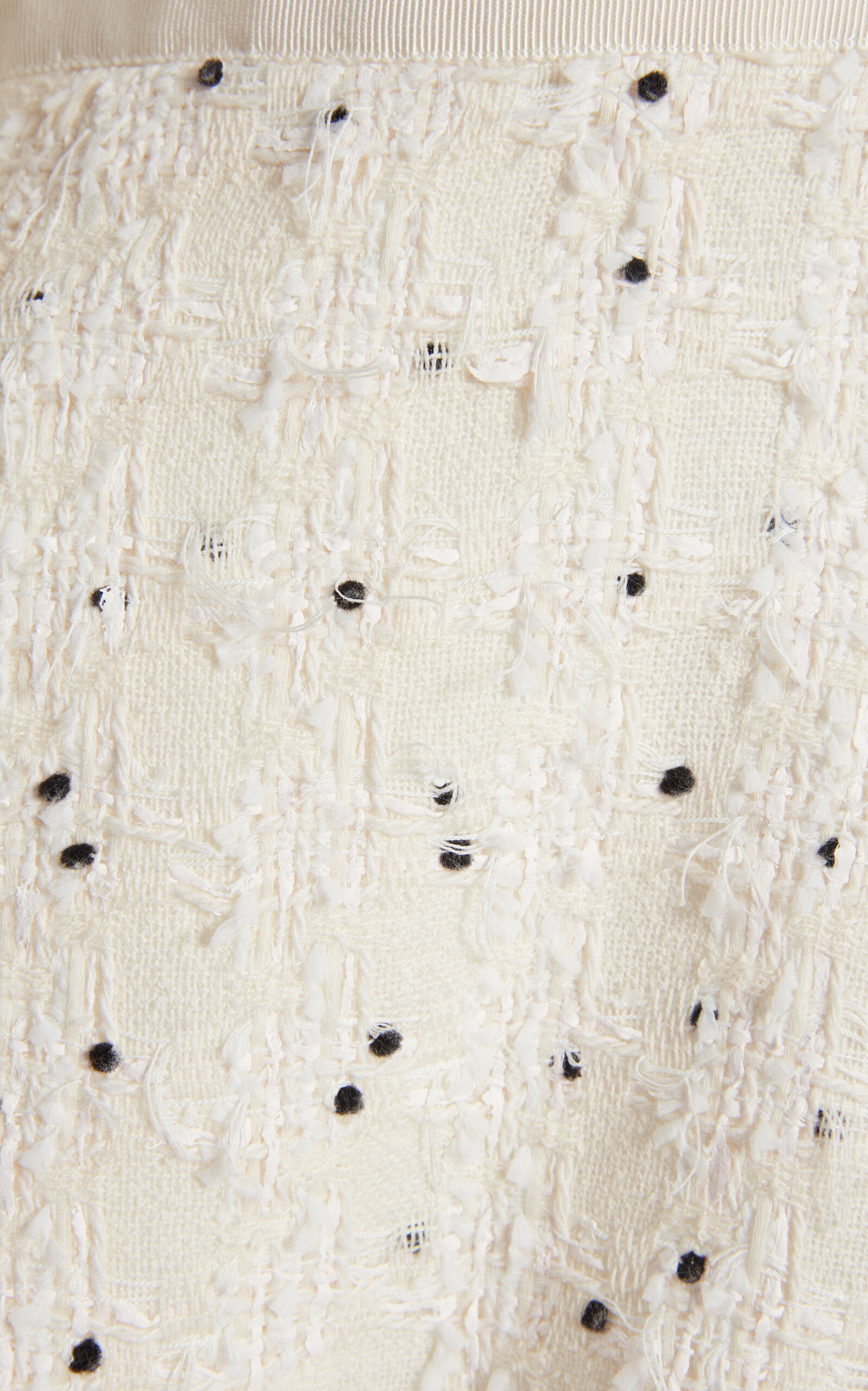 Polka-Dot Boucle Mini Dress ivory - 4