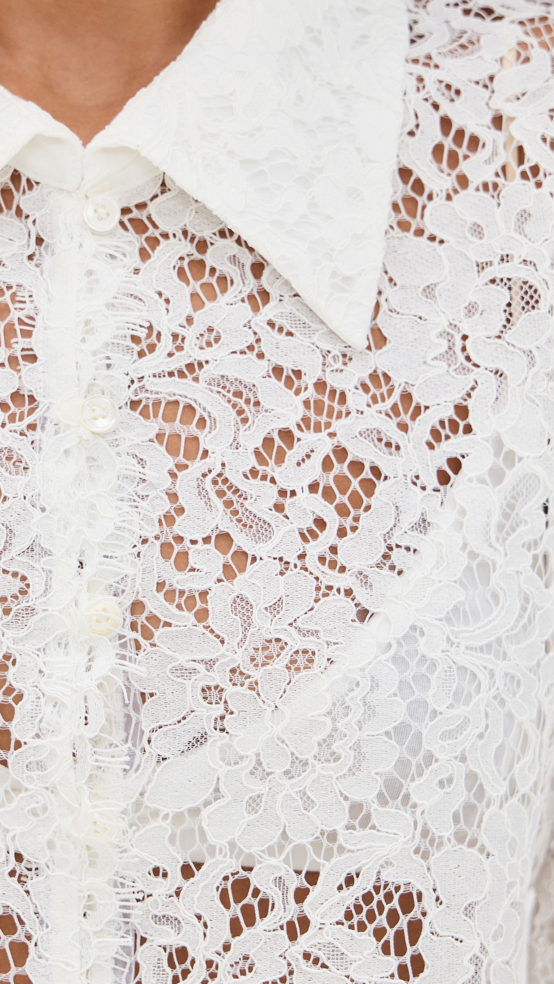 Anita Lace Button Up Blouse - 5