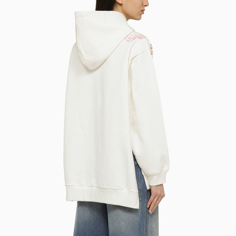 Marni White Sweatshirt With Cotton Embroidery Women - 2