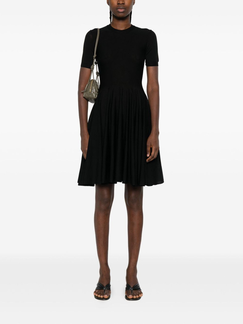 Alaïa short-sleeve pleated dress outlook