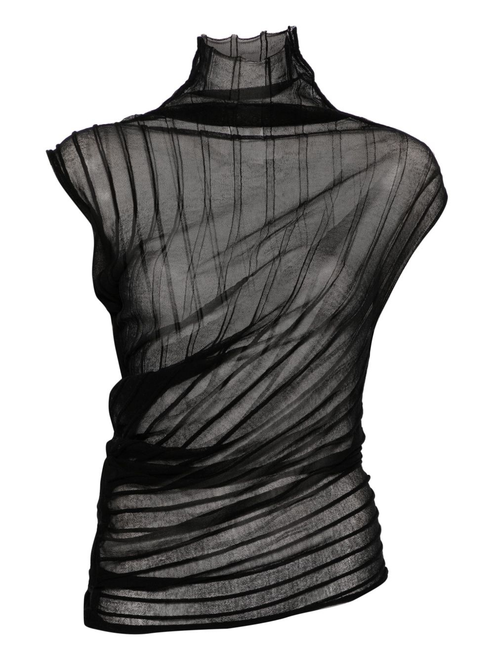 Victoria Beckham rib lightweight knit top | REVERSIBLE