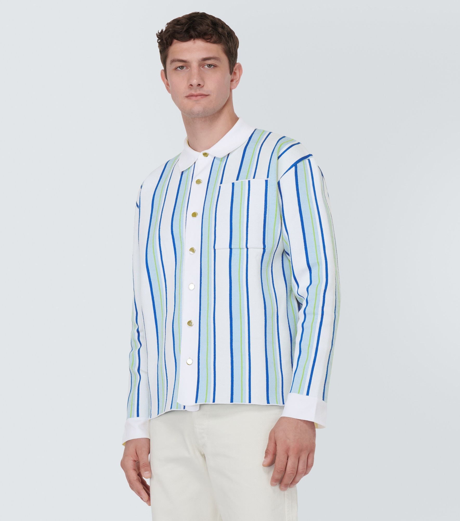 La Chemise Maille Polo striped shirt - 3