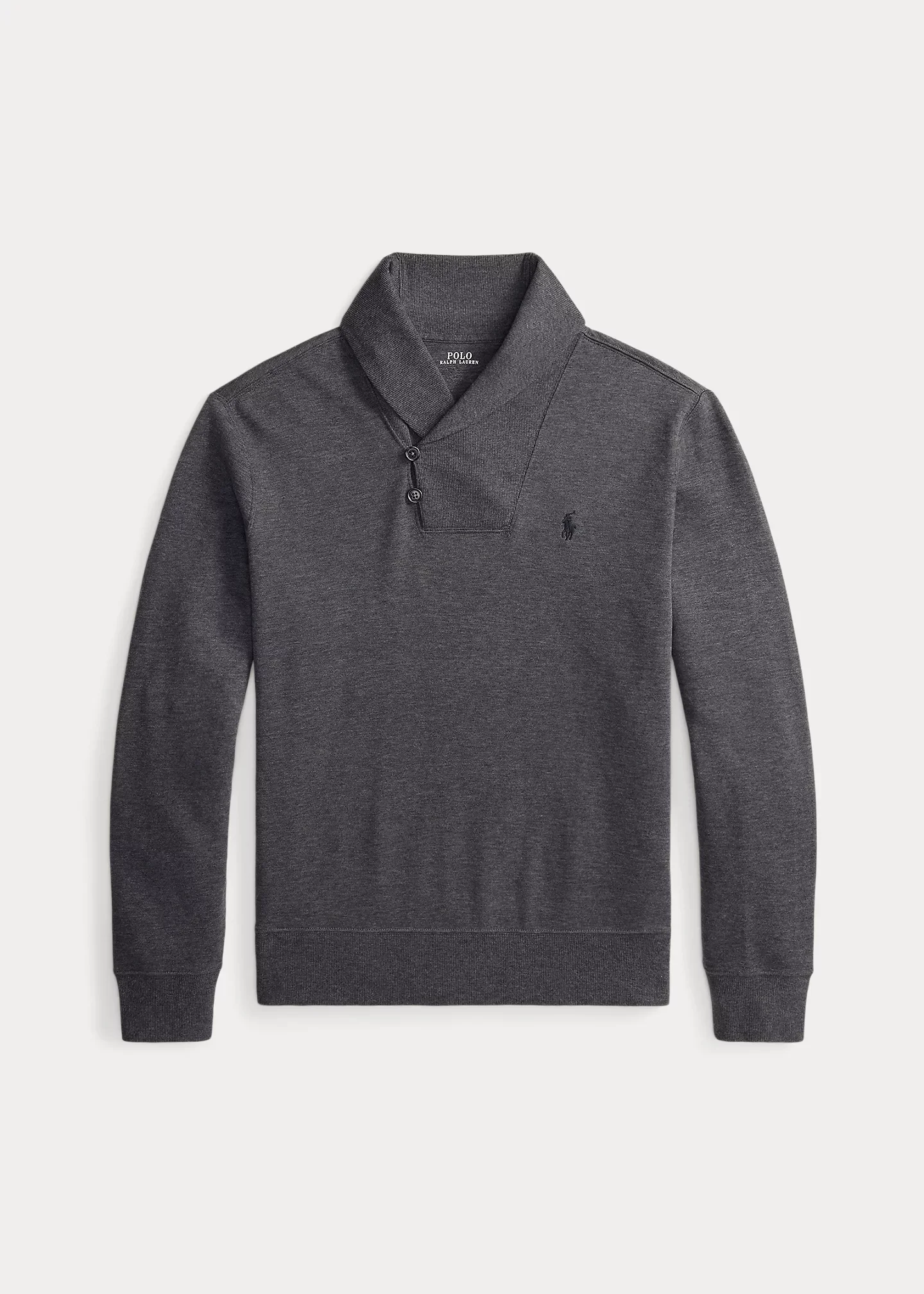 Luxury Jersey Shawl-Collar Pullover - 1