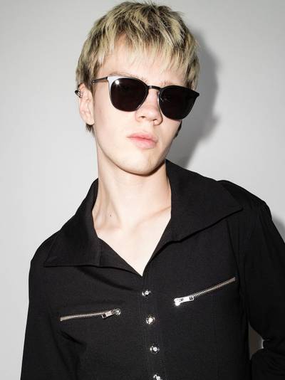 SAINT LAURENT SL28 round-frame sunglasses outlook