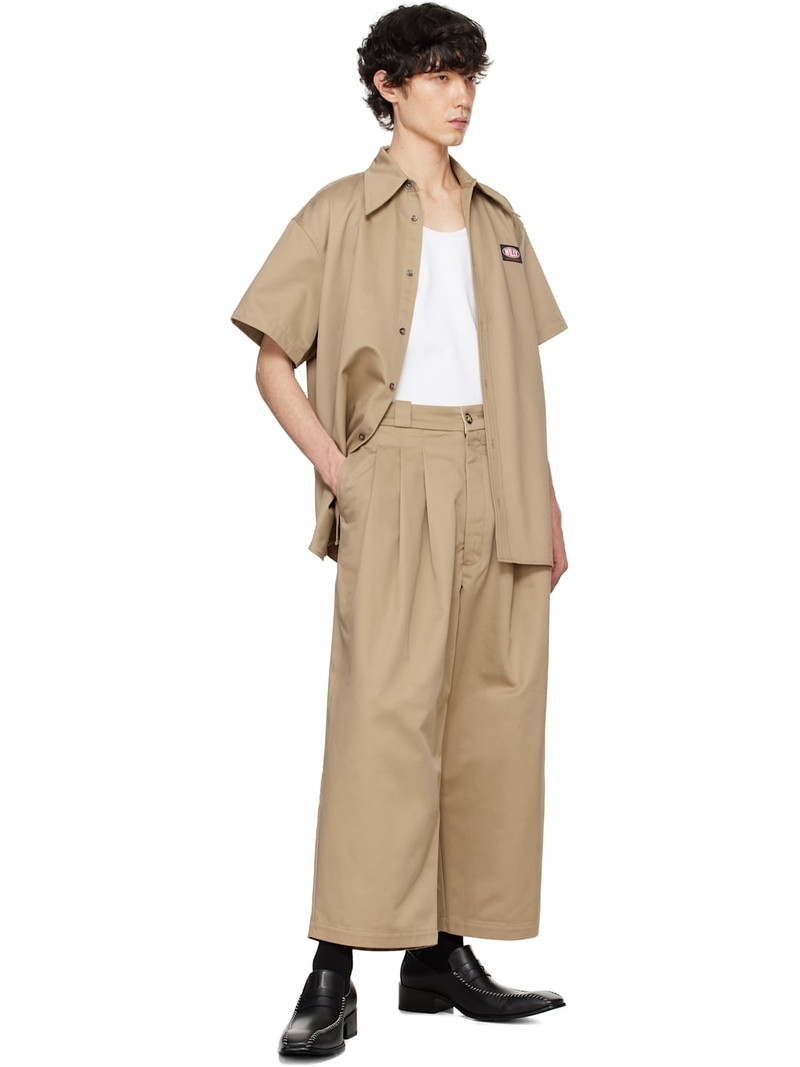 WILLY CHAVARRIA Khaki Borracho Work Trousers outlook