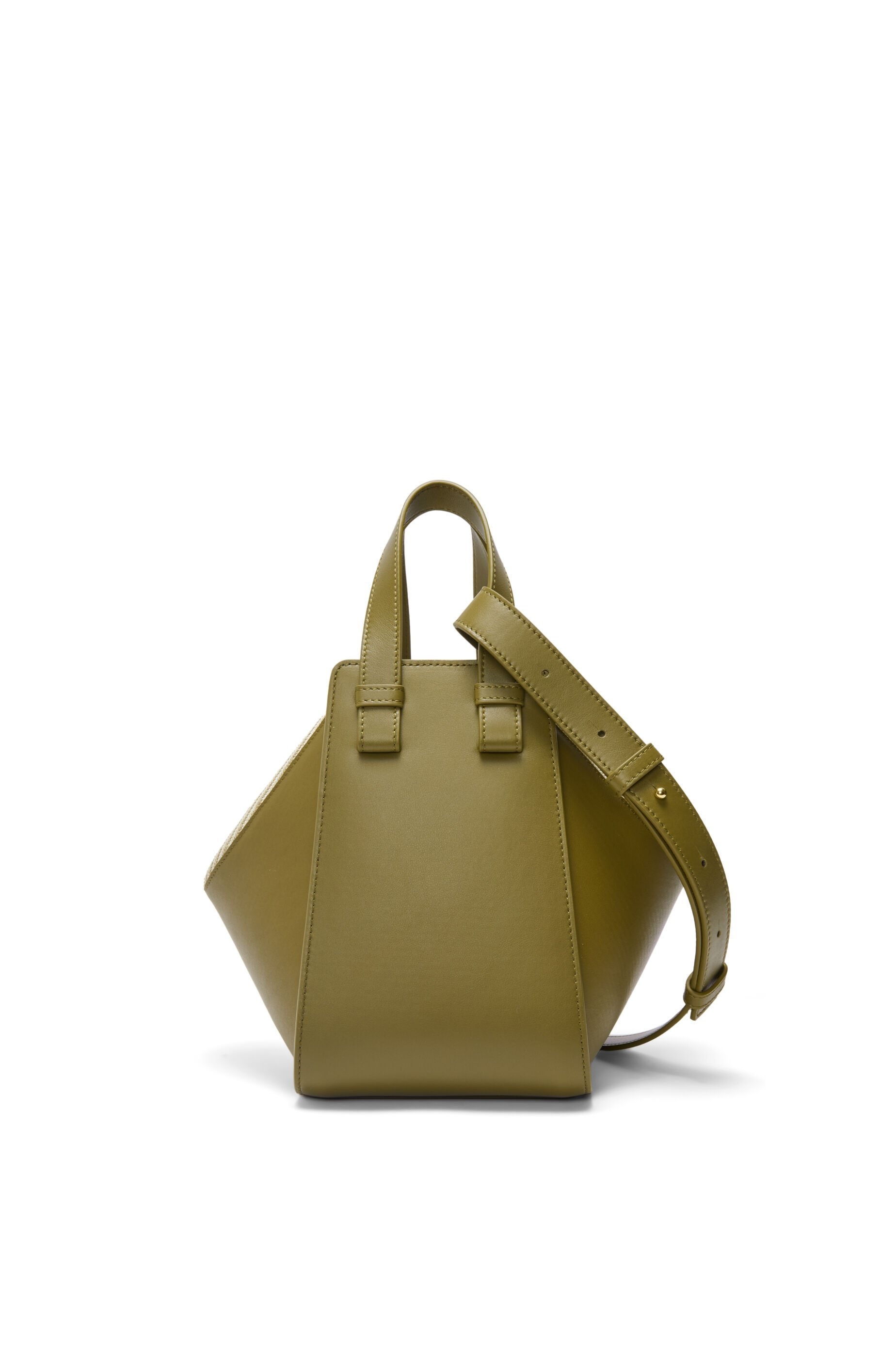 Compact Hammock bag in mellow calfskin and canvas - 4