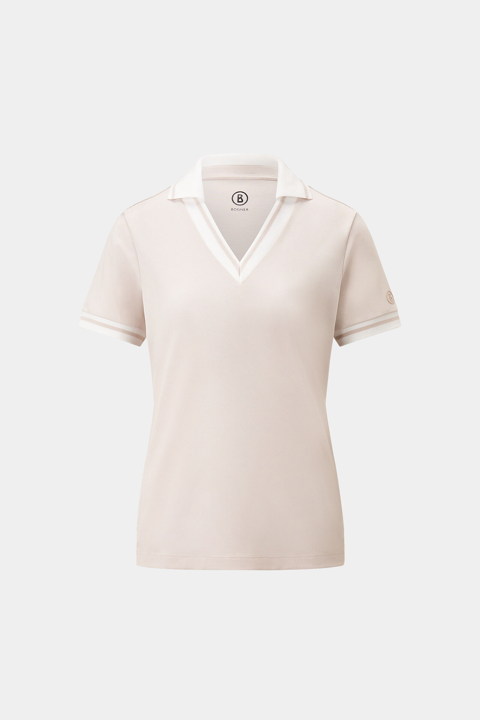 Lydia functional short-sleeved top in Sand - 1