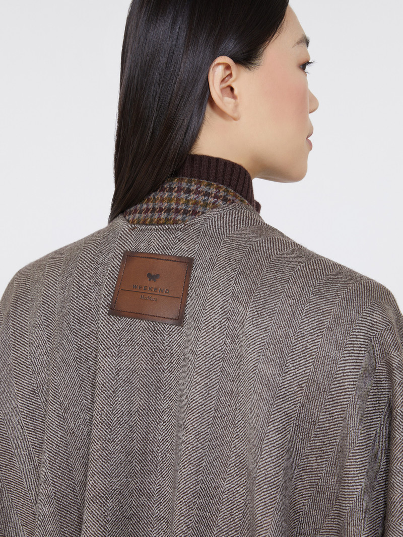 OGNUNO Double-face wool cape 5