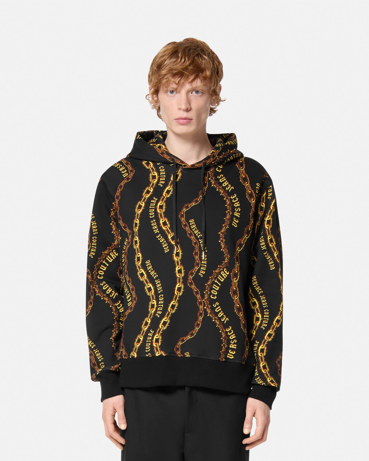 VERSACE｜HOOD/ZIP-UP (Couture All-Over Chain Hoodie (77G VERSACE JEANS COUTURE Chain Couture Hoodie | REVERSIBLE