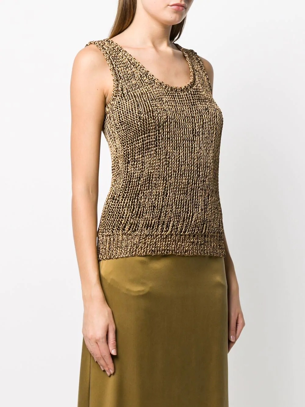 sleeveless knitted top - 3