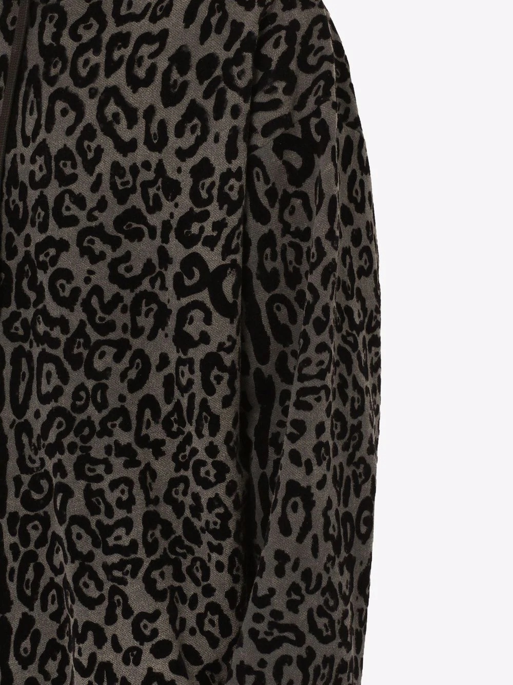 leopard print drawstring hoodie - 5