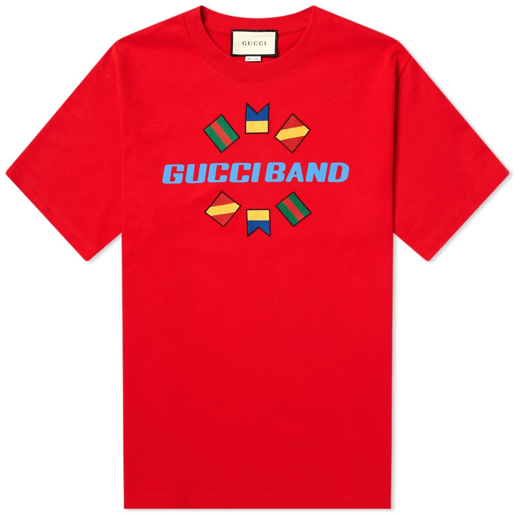 Gucci Band Flag Logo Tee - 1