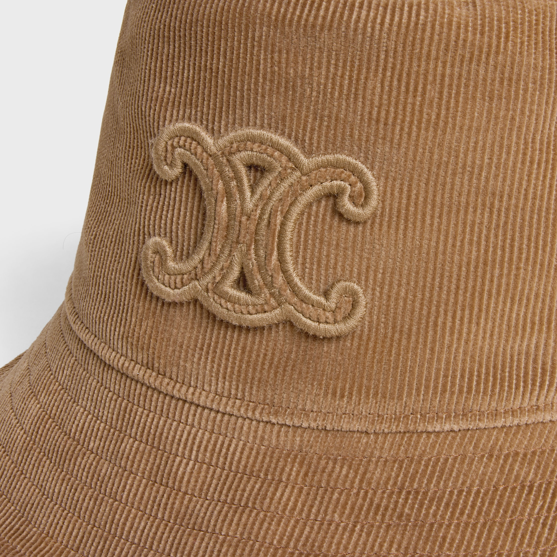 triomphe bucket hat in corduroy - 3