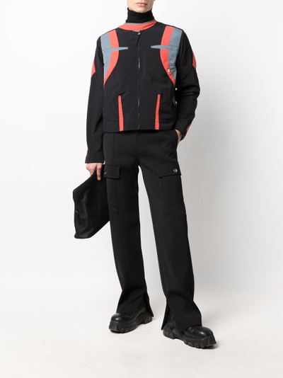 Kiko Kostadinov colour-block lightweight jacket outlook