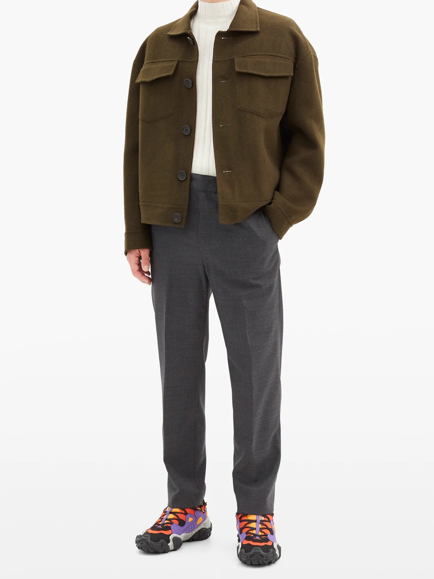 Boxy wool-twill jacket - 6